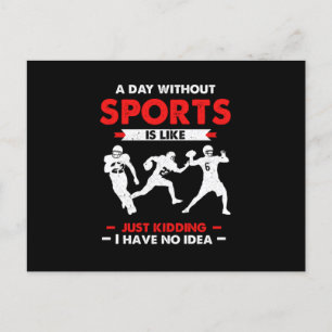 Day Without Rugby American Football Player Gift Postcard