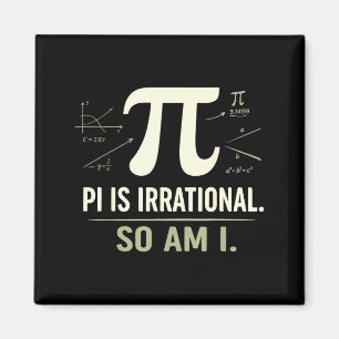Day women kids men irrational funny math teacher 3 magnet