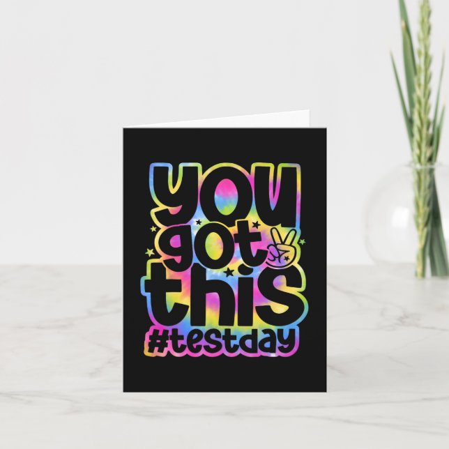 Day You Got This Staar Testing Motivational Teache Card (Front)