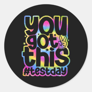 Day You Got This Staar Testing Motivational Teache Classic Round Sticker
