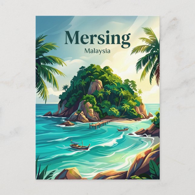 Dayang Island Malaysia Postcard (Front)