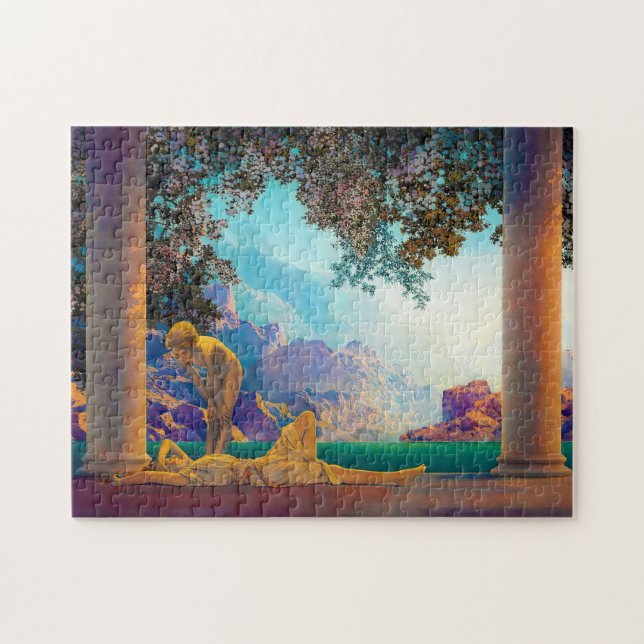 Daybreak, 1922 by Maxfield Parrish Jigsaw Puzzle (Horizontal)