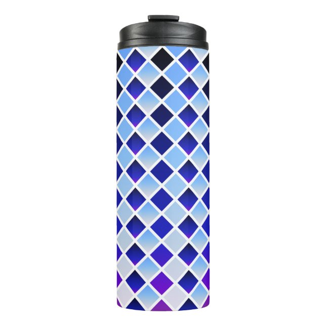 Daybreak and Nightfall (Diamond Chequered) Thermal Tumbler (Front)