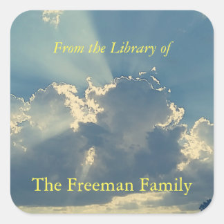 Daybreak Book Plate Square Sticker