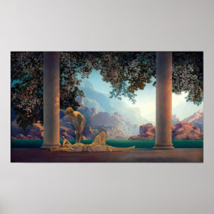 Daybreak by Maxfield Parrish in 1922 Poster