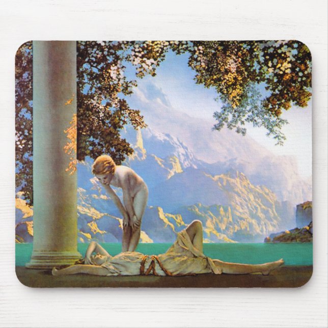 Daybreak - by Maxfield Parrish Mouse Pad (Front)