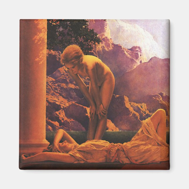 "Daybreak"(detail), by Maxfield Parrish Magnet (Front)