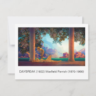 DAYBREAK Maxfield Parrish 1922 ... 2025 Postcard