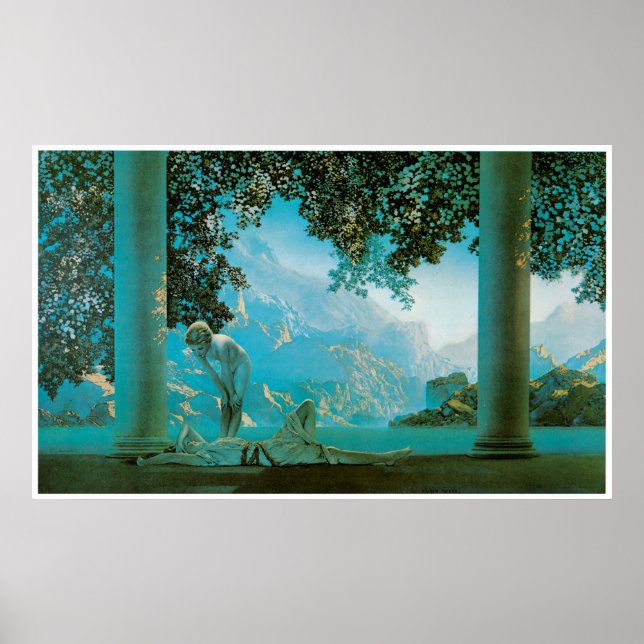 Daybreak, Maxfield Parrish Poster (Front)