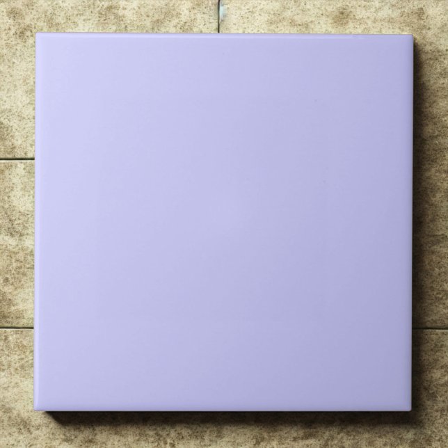 Daybreak Pale Lavender #ccccff Soft, Tranquil Ceramic Tile (Creator Uploaded)