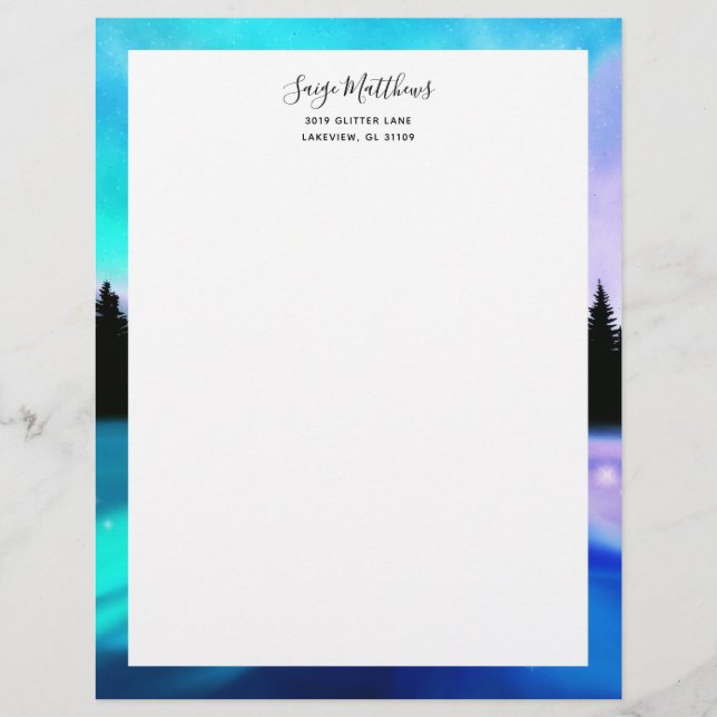 Daybreak Reflections Custom Letterhead (Front)
