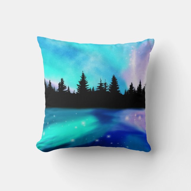 Daybreak Reflections Throw Pillow (Front)