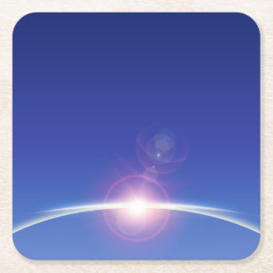 Daybreak  square paper coaster