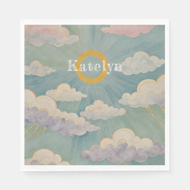 Daybreak's Embrace Personalized Napkin (Front)