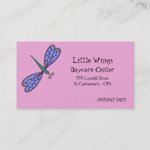 Daycare and Child Care Business Card - Dragonfly