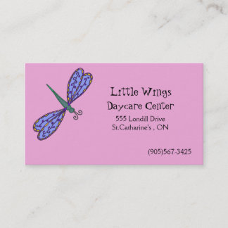 Daycare and Child Care Business Card - Dragonfly