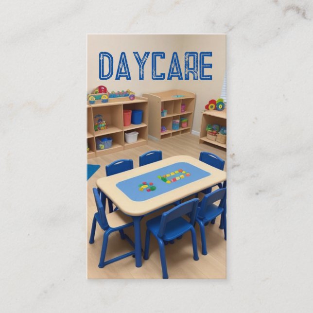 Daycare Childcare Setting Business Card (Front)