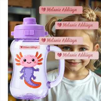 Daycare Label Pack Pink Heart Personalised