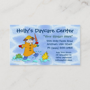 Daycare Or Child Care Business Card