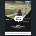 Daycare Playground Park Photo Center Flyer<br><div class="desc">Daycare Center Flyer with playground</div>