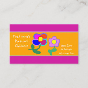 Daycare/Preschool Business Card