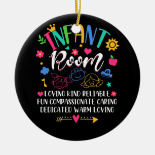 Daycare Provider Loving Kind Reliable Infant Room  Ceramic Ornament