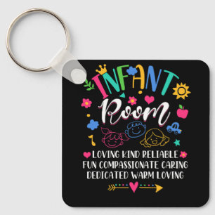 Daycare Provider Loving Kind Reliable Infant Room Key Ring