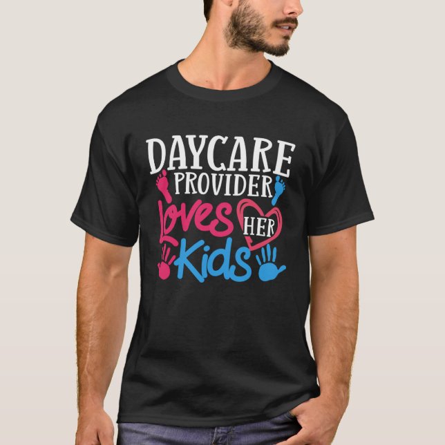 Daycare Provider Thank You Childcare Babysitter T-Shirt (Front)