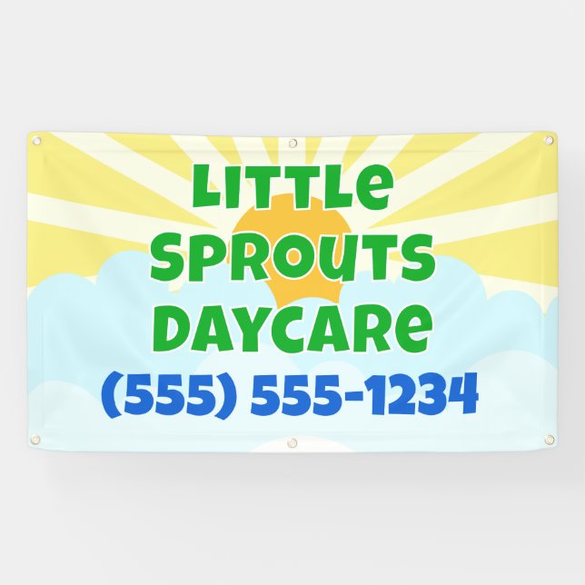 Daycare Sunny Custom Banner (Horizontal)