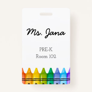 Daycare Teacher Badge ID Badge