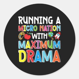 Daycare Teacher Childcare Daycare Provider Classic Round Sticker