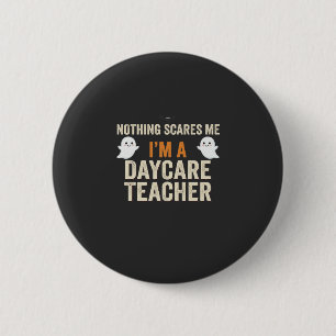 Daycare Teacher Halloween Ghost Design_1 6 Cm Round Badge