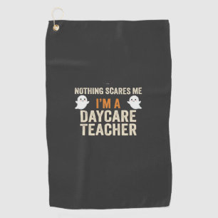 Daycare Teacher Halloween Ghost Design_1 Golf Towel