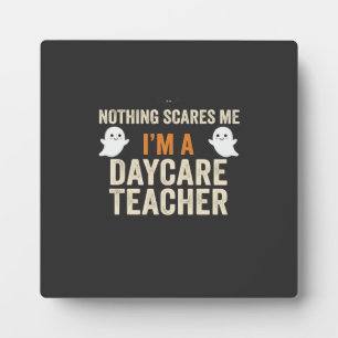 Daycare Teacher Halloween Ghost Design_1 Plaque