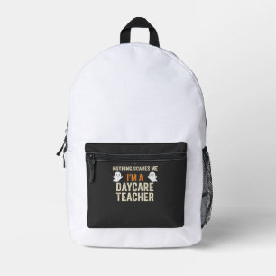 Daycare Teacher Halloween Ghost Design_1 Printed Backpack