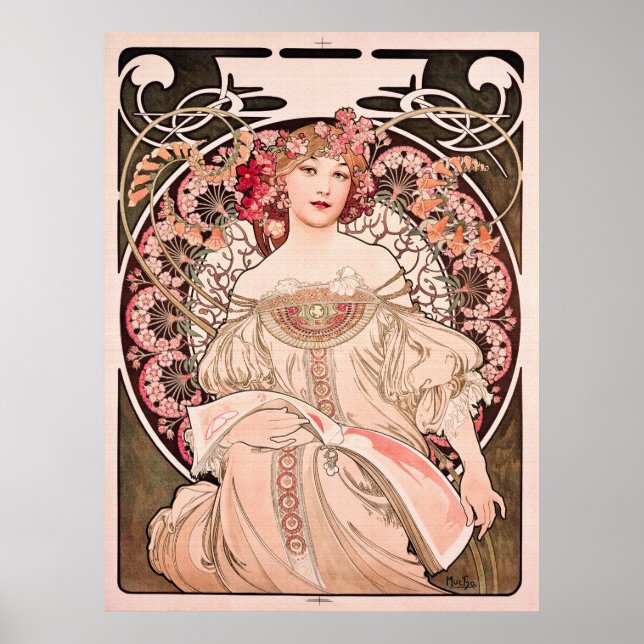Daydream by Alphonse Mucha  Poster (Front)