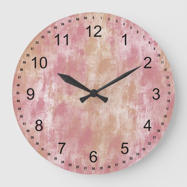 Daydream Pink Large Clock (Front)