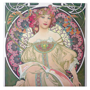 Daydream (Spring), Mucha Ceramic Tile