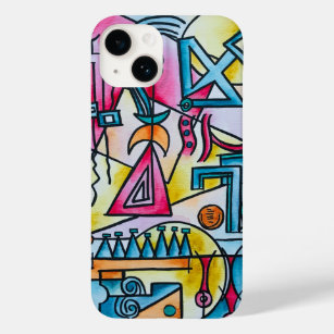 Daydream-Whimsical Modern Bauhaus Geometric Art Case-Mate iPhone 14 Case