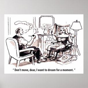 Daydreamer, Man and Woman relationship, Humour, Poster