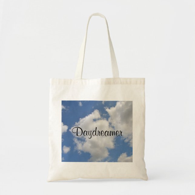 Daydreamer Whimsical Cloud Tote Bag (Front)