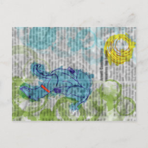 Daydreaming Dog Postcard