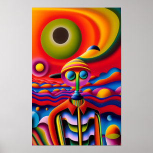 Daydreaming Ken Gauge Psychedelic Poster