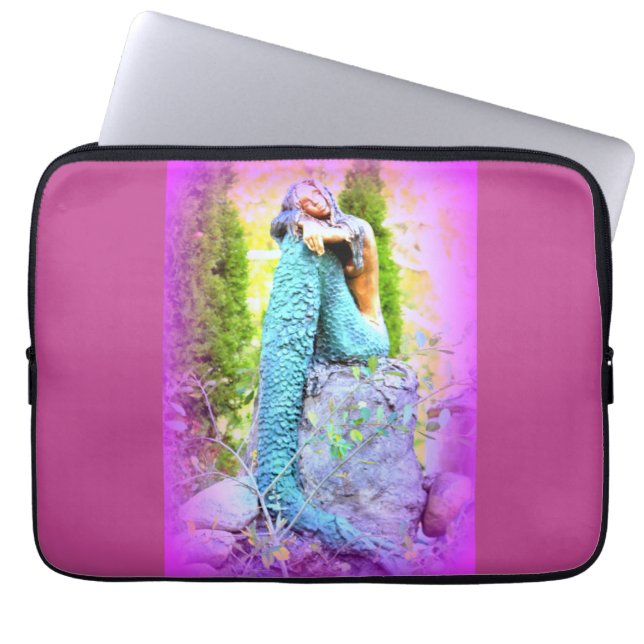 daydreaming mermaid laptop case (Front)