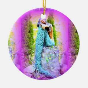 daydreaming mermaid ornament