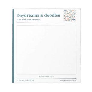 Daydreams and Doodles Coastal Sketch Notepad