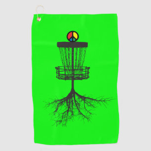 Dayglo  Green Peace Basket Golf Towel