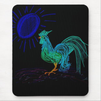 Dayglow Country Rooster Mouse Pad