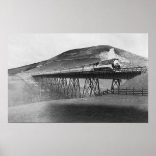 Daylight Limited Railroad over Tressel Poster