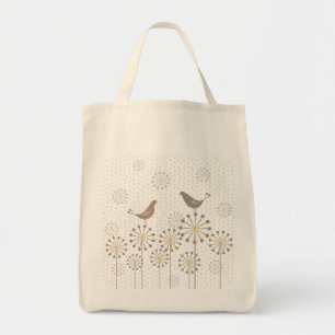Daylight Love Birds Grocery Tote Bag
